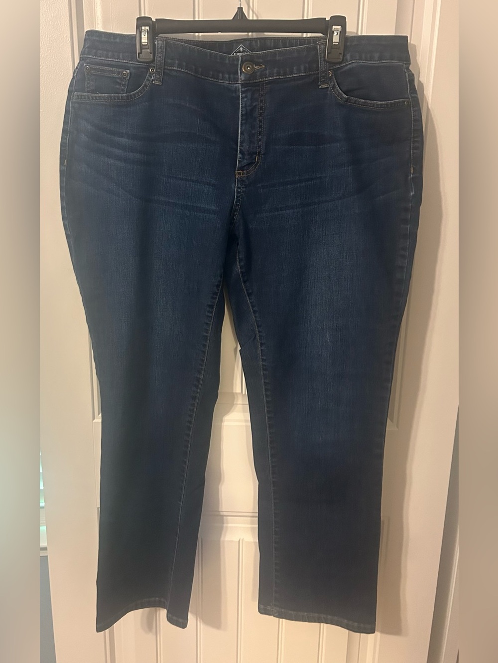 St. John's Bay Dark Blue Straight Leg Jeans